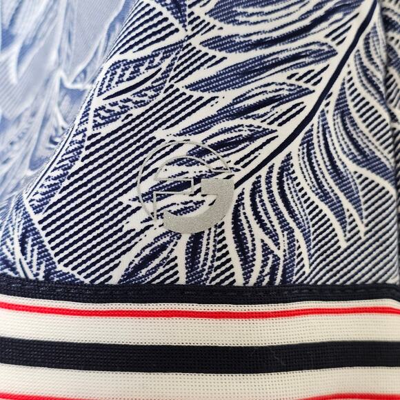 NWT foraygolf front pocket skirt navy white palm print skort tennis size small - Picture 6 of 8